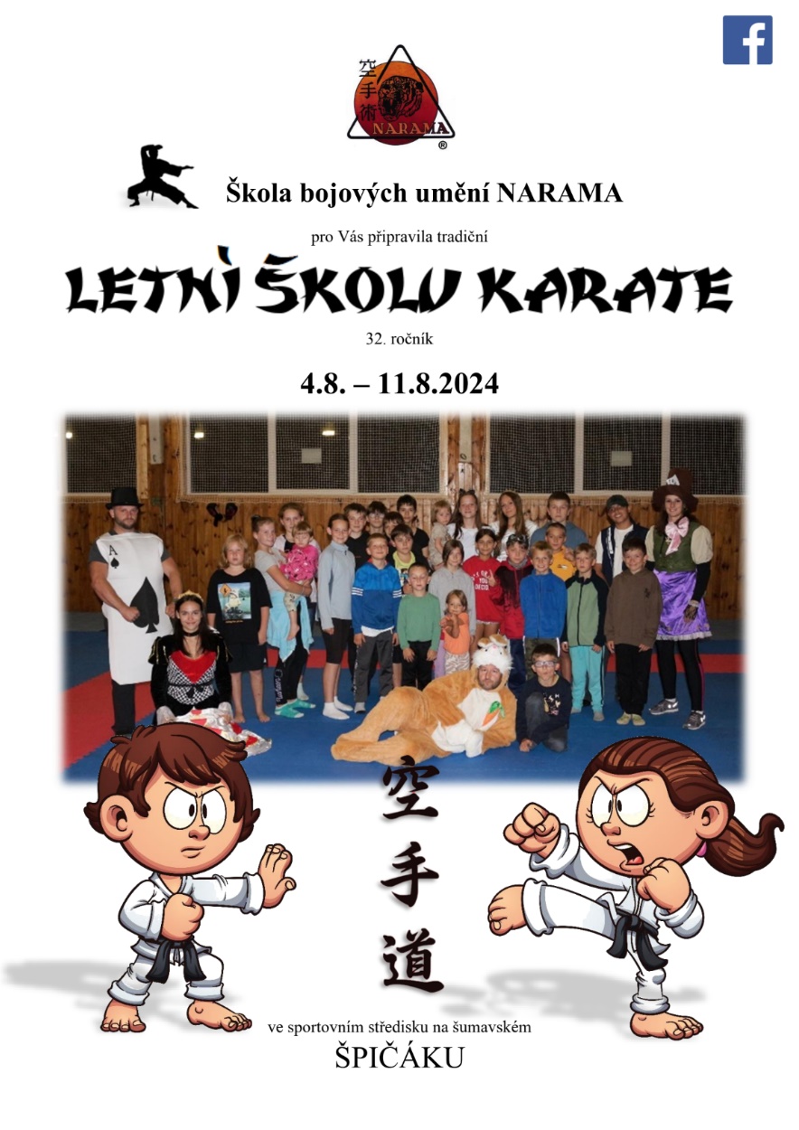 Letní škola karate 4.8.-11.8.2024
